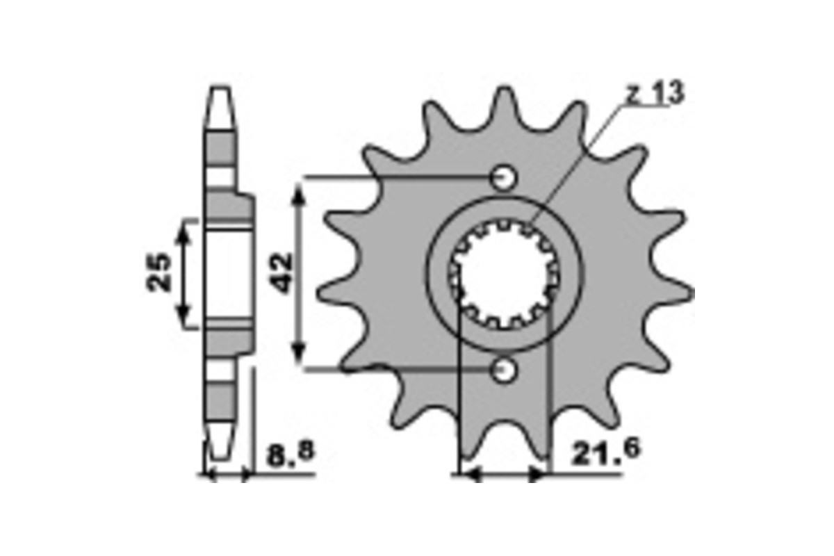 Pignon PBR acier standard 523 - 520
