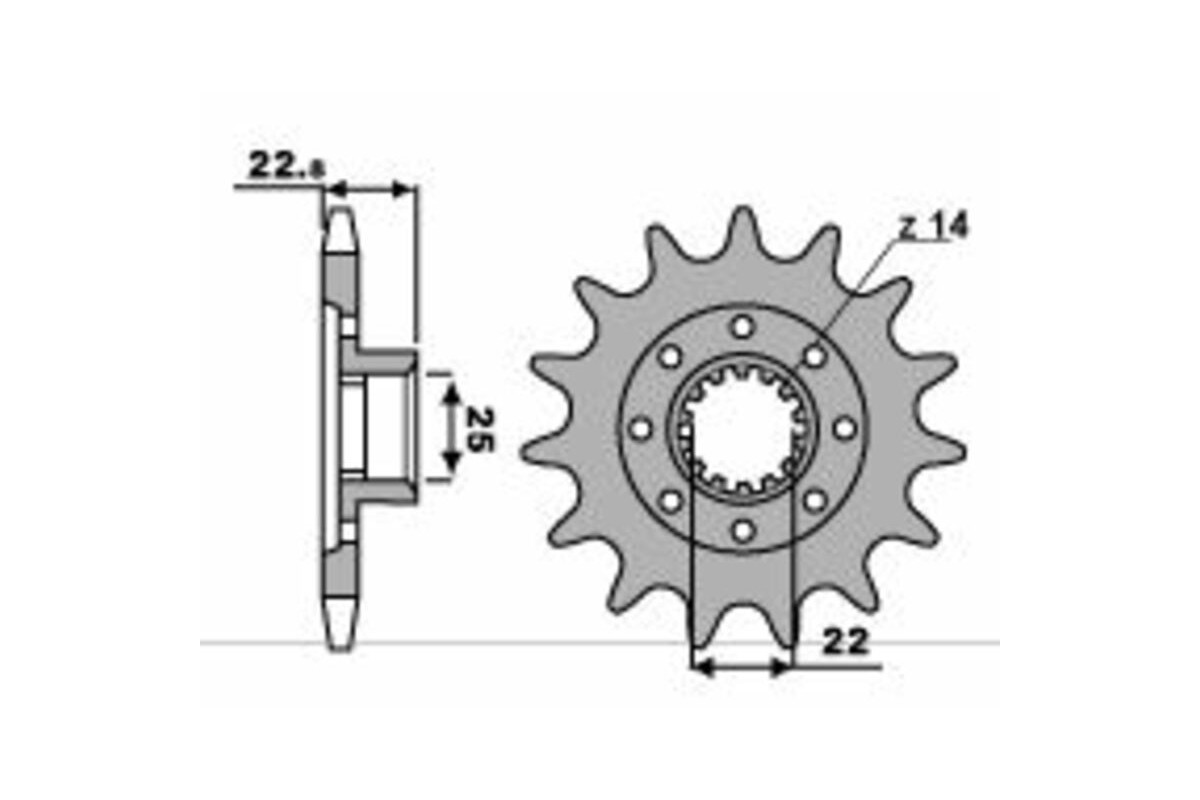 Pignon PBR acier standard 2252 - 520