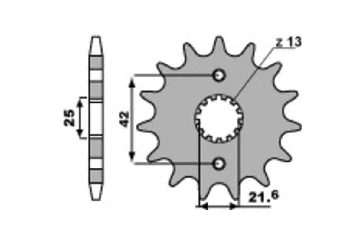 Pignon PBR acier standard 513 - 530