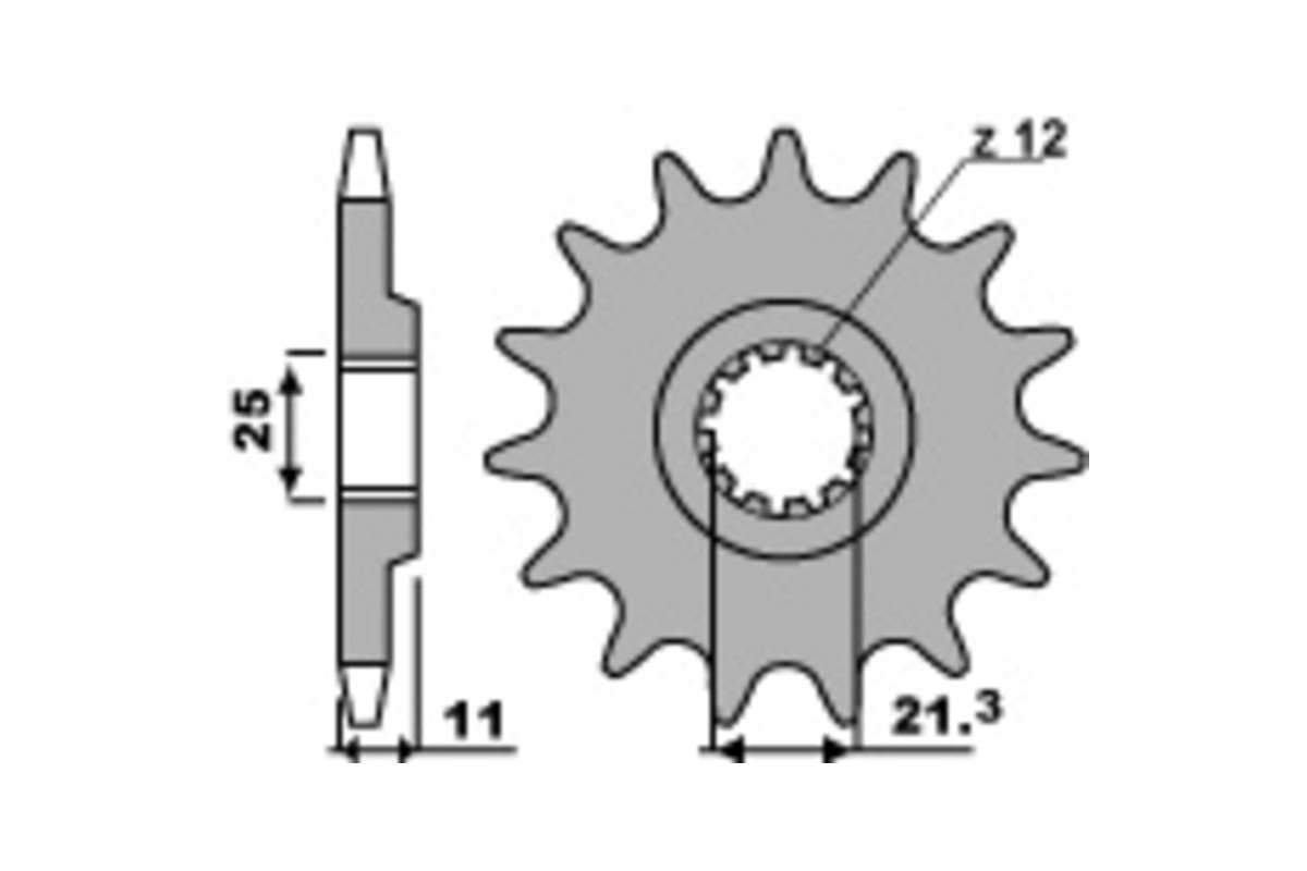 Pignon PBR acier standard 727 - 520