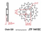 Pignon JT SPROCKETS acier anti-boue 1441 - 520