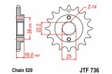 Pignon JT SPROCKETS acier standard 736 - 520