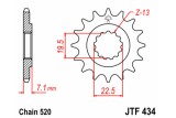 Pignon JT SPROCKETS acier standard 434 - 520