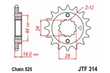 Pignon JT SPROCKETS acier standard 314 - 525
