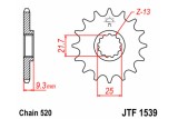 Pignon JT SPROCKETS acier standard 1539 - 520