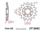 Pignon JT SPROCKETS acier anti-boue 284 - 520
