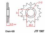 Pignon JT SPROCKETS acier standard 1907 - 428
