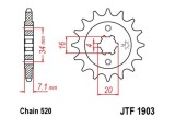 Pignon JT SPROCKETS acier standard 1903 - 520