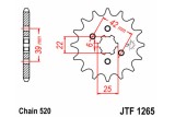 Pignon JT SPROCKETS acier standard 1265 - 520