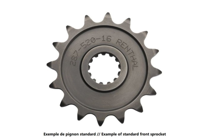 Pignon RENTHAL acier standard 289 - 520