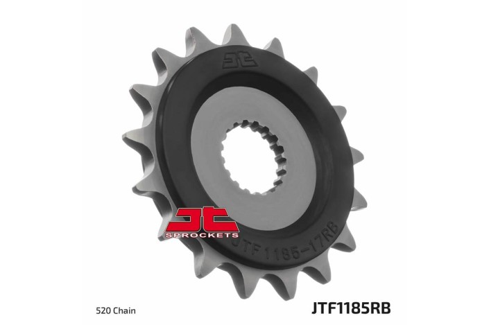 Pignon JT SPROCKETS 17 dents acier anti-bruit pas 520 type 1185