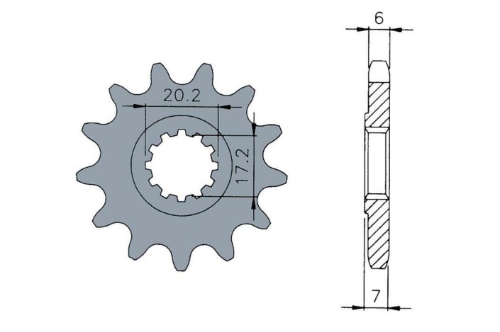 Pignon TECNIUM acier standard 1120 - 420