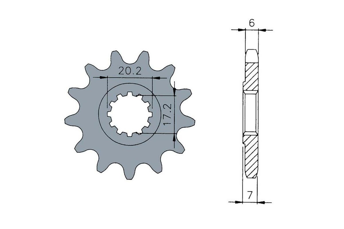 Pignon TECNIUM acier standard 1120 - 420