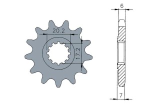 Pignon TECNIUM acier standard 1120 - 420