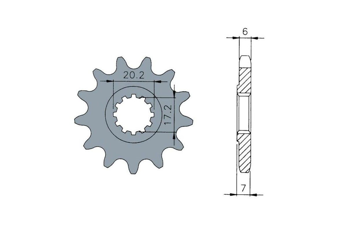 Pignon TECNIUM acier standard 1120 - 420