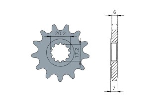 Pignon TECNIUM acier standard 1120 - 420