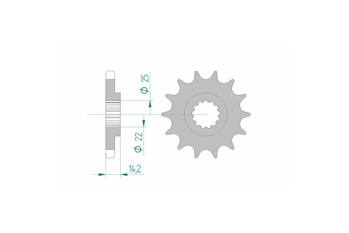 Pignon AFAM acier standard 22601 - 630