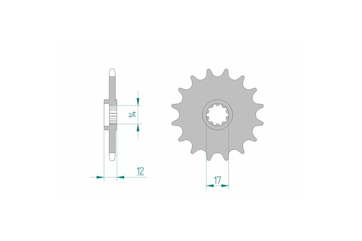 Pignon AFAM acier standard 58102 - 420