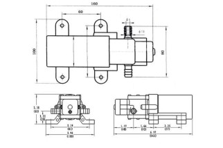 Pompe à eau compacte Surgeflow / 3,8L par min.