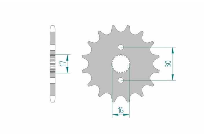 Pignon AFAM acier standard 20105 - 420