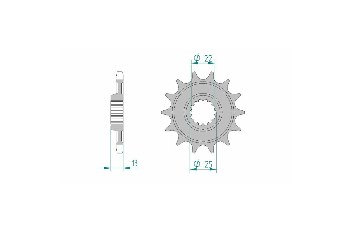 Pignon AFAM acier standard 94902 - 525