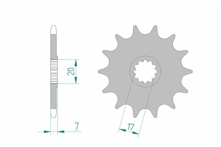 Pignon AFAM acier standard 94109 - 420