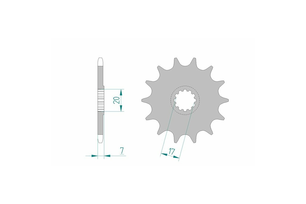 Pignon AFAM acier standard 94109 - 420