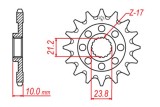 Pignon JT SPROCKETS acier anti-boue 1443 - 520