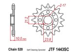 Pignon JT SPROCKETS acier anti-boue 1443 - 520