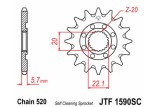 Pignon JT SPROCKETS acier anti-boue 1590 - 520