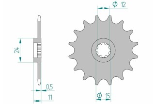Pignon AFAM acier standard 94100 - 415