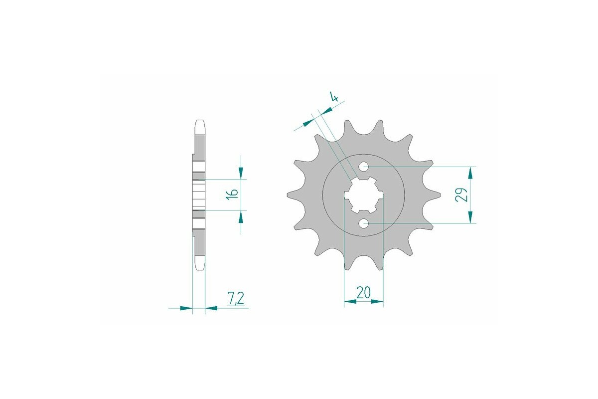 Pignon AFAM acier standard 22305 - 520