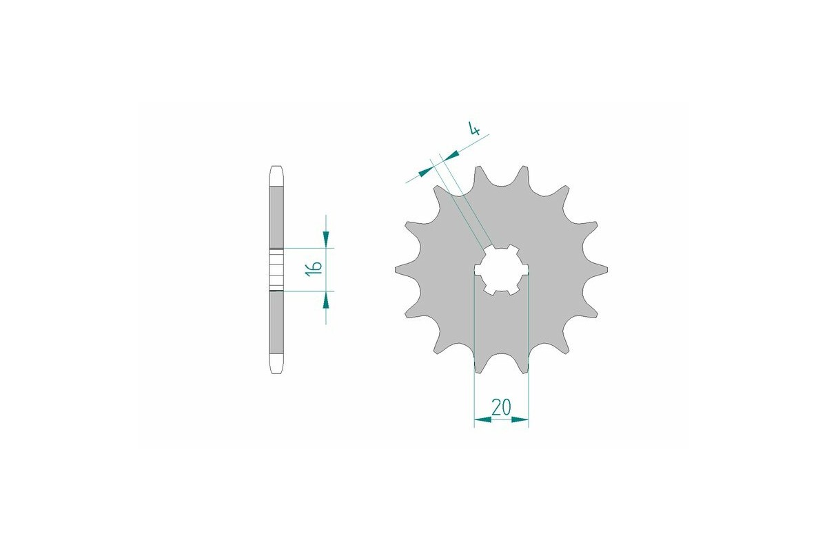 Pignon AFAM acier standard 30200 - 520