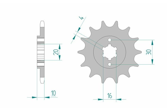 Pignon AFAM acier standard 46203 - 520