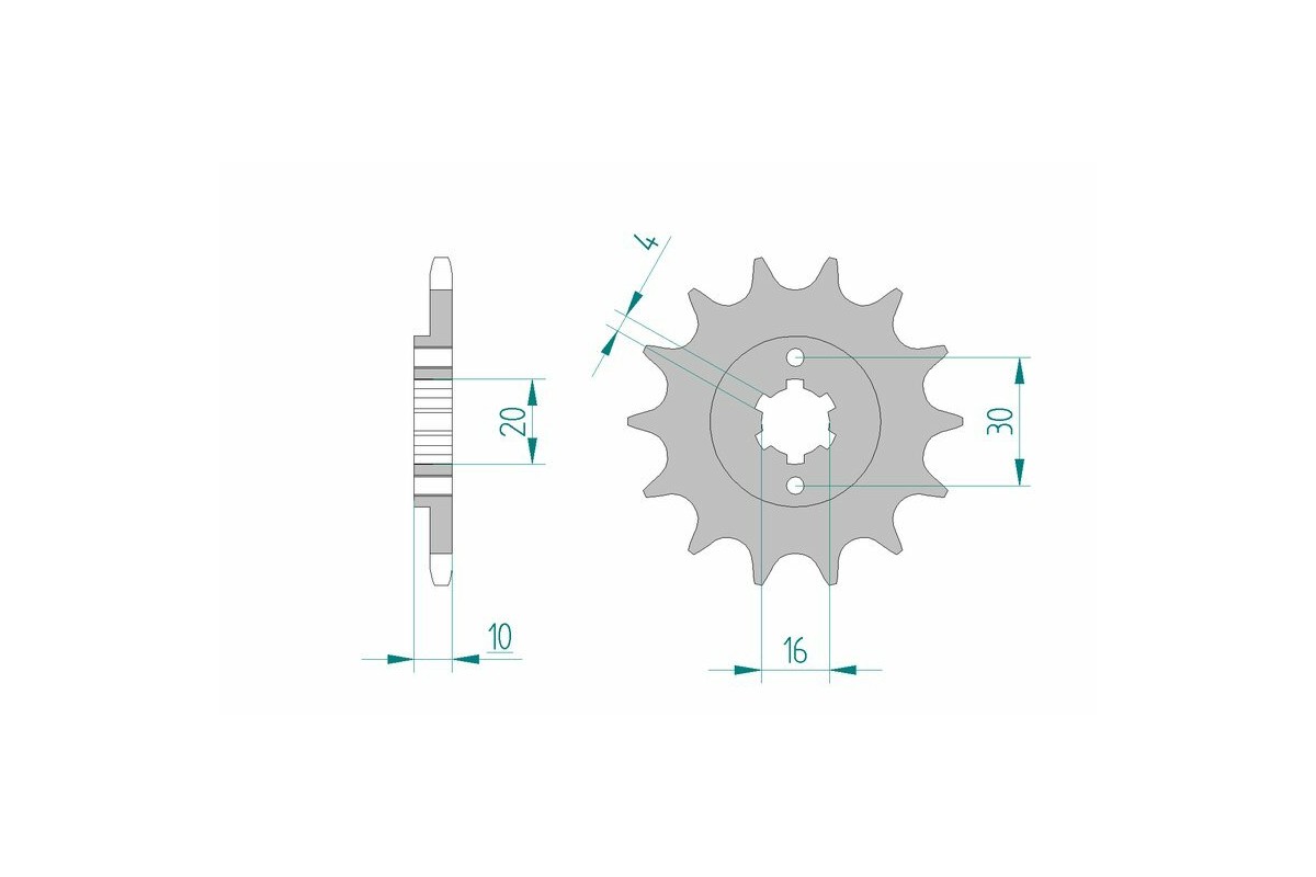 Pignon AFAM acier standard 46203 - 520