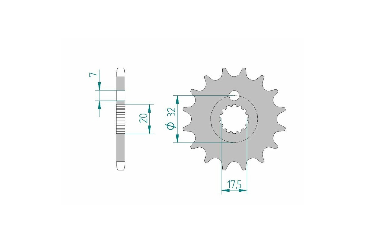 Pignon AFAM acier standard 85200 - 428