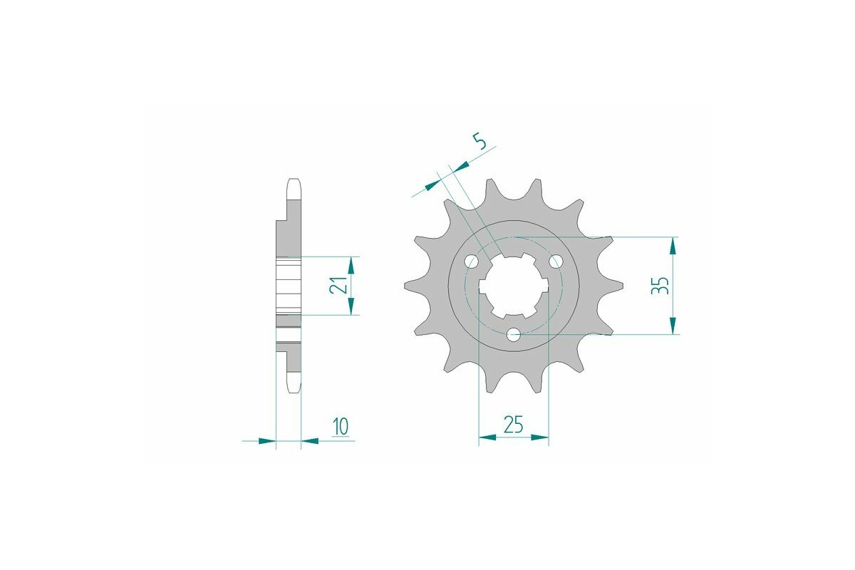 Pignon AFAM acier standard 22600 - 520