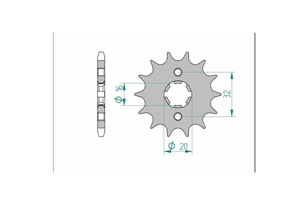 Pignon AFAM acier standard 21208 - 428
