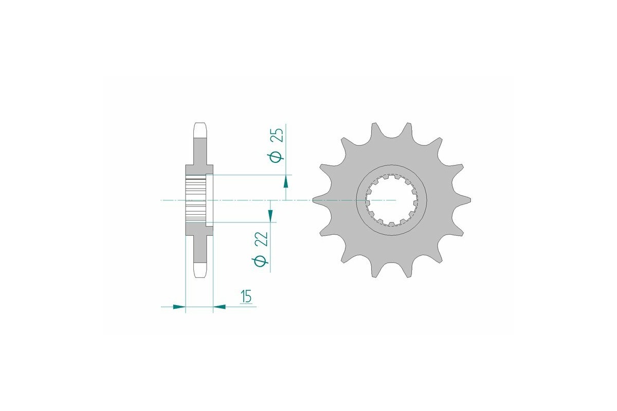 Pignon AFAM acier standard 24506 - 525
