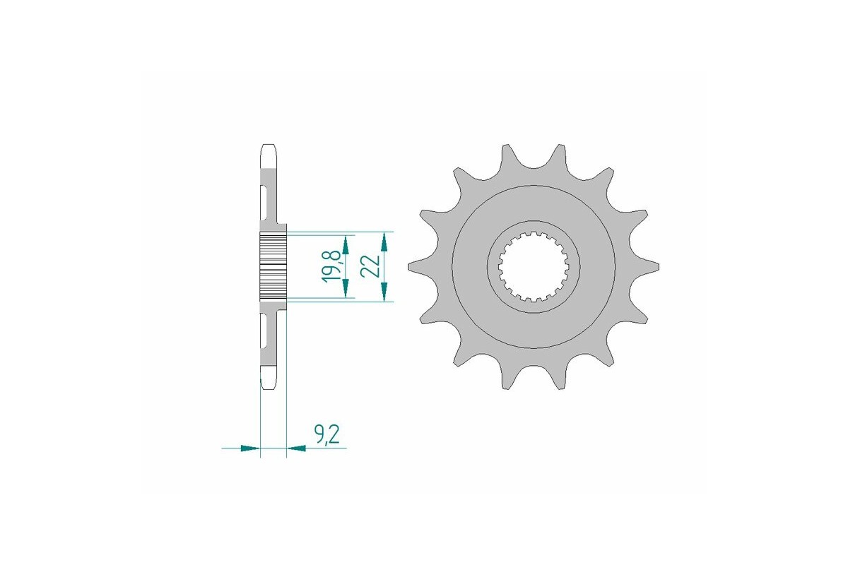 Pignon AFAM acier anti-boue 24305 - 520