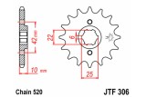 Pignon JT SPROCKETS acier standard 306 - 520