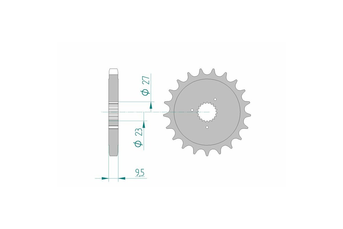 Pignon AFAM acier standard 94802 - 530