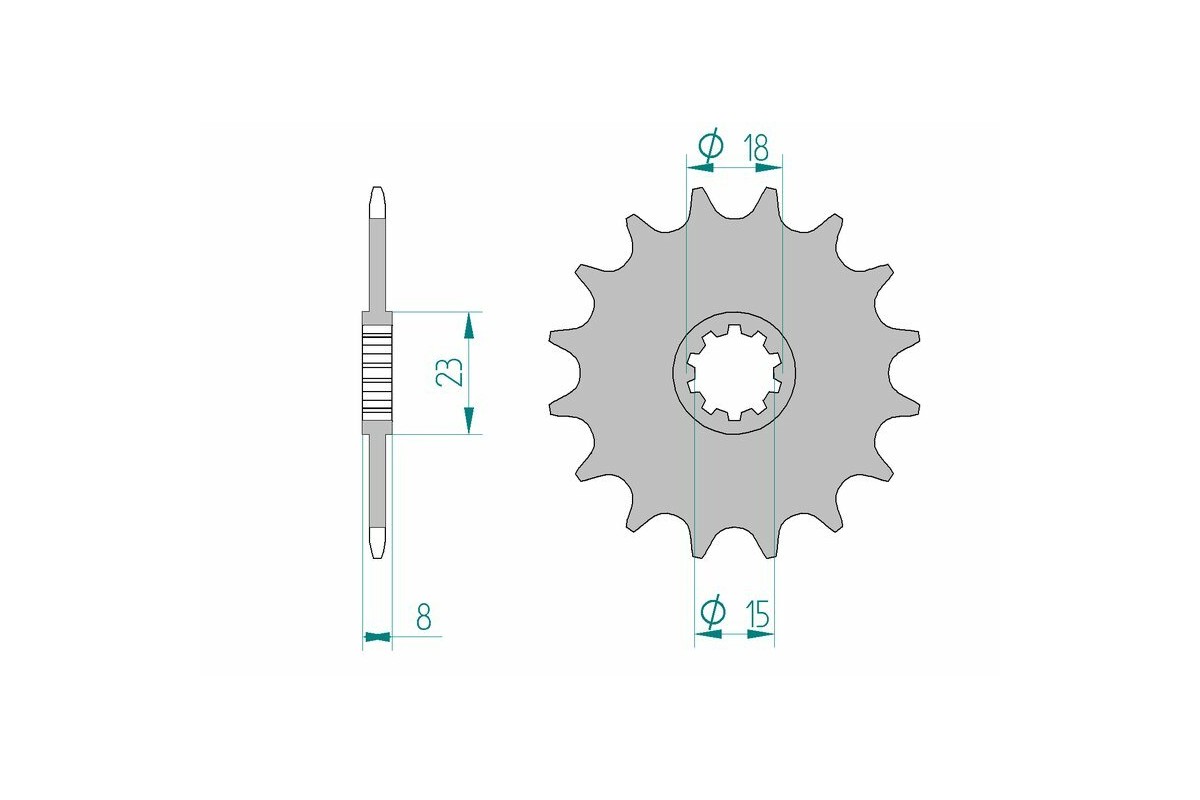 Pignon AFAM acier standard 94108 - 415
