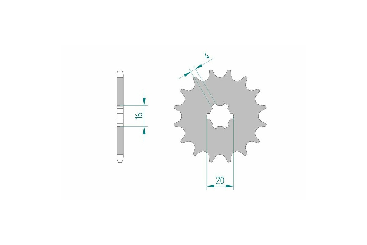 Pignon AFAM acier anti-boue 30100 - 520