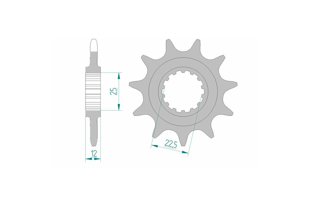 Pignon AFAM acier standard 97200 - 520
