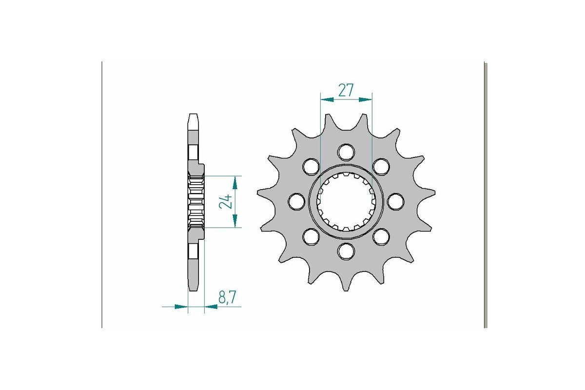 Pignon AFAM acier standard 22902 - 520