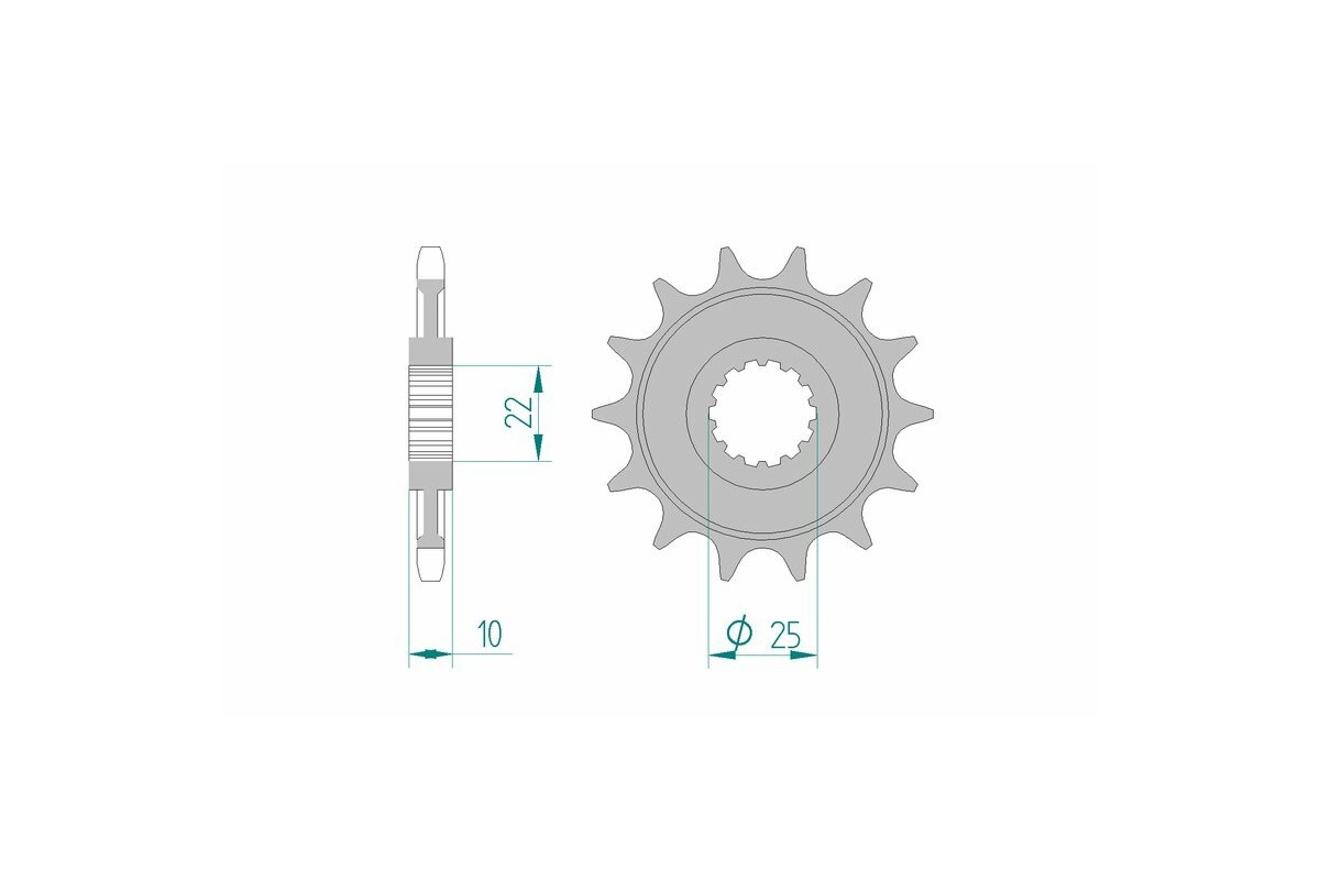 Pignon AFAM acier standard 94312 - 520