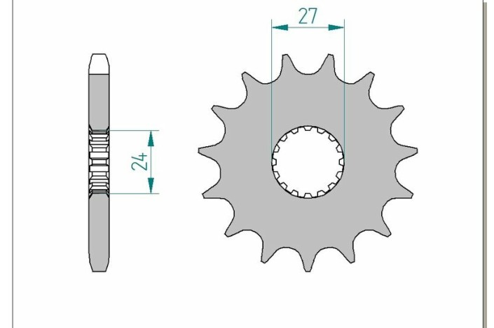 Pignon AFAM acier standard 22900 - 530