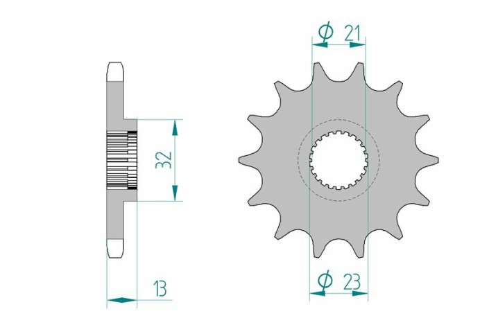 Pignon AFAM acier standard 21311 - 428
