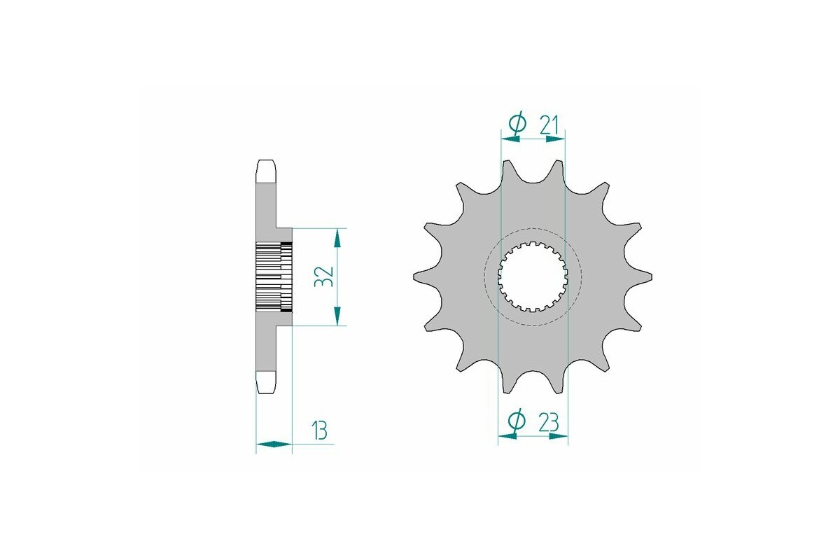 Pignon AFAM acier standard 21311 - 428